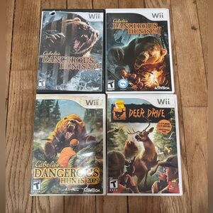 Wii hunting cabelas dangerous hunts games bundle